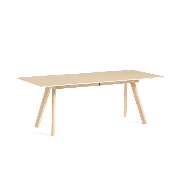 HAY - Copenhague CPH30 Table de salle à manger extensible, L 160/310 x l 80 x H 74 cm, chêne laqué mat
