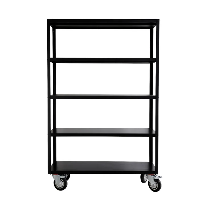 Etagère à roulettes par House Doctor en noir mat