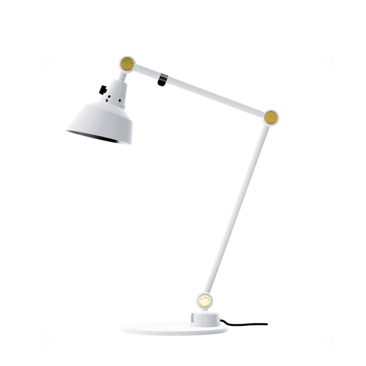 Lampe à poser modulaire 551 de Midgard 40/30 cm en blanc