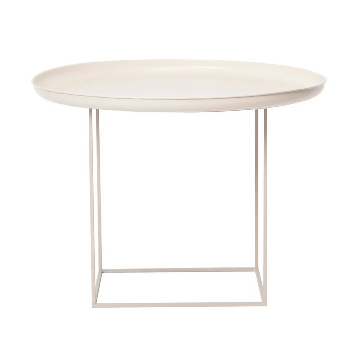 Duke Table basse medium Ø 70 x H 45 cm de Norr11 en antique white