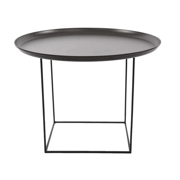 Duke Table basse medium Ø 70 x H 45 cm de Norr11 en earth black