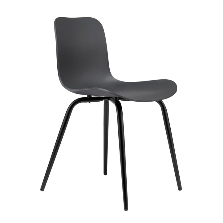 Chaise Langue Avantgarde de Norr11 en noir Avantgarde / anthracite noir