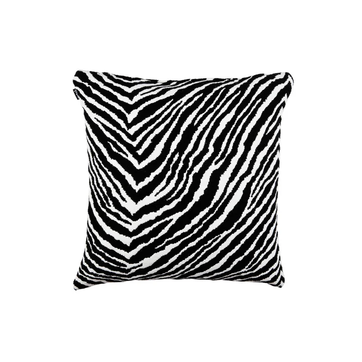 Housse de coussin zébré 40 x 40 cm d'Artek en noir / blanc