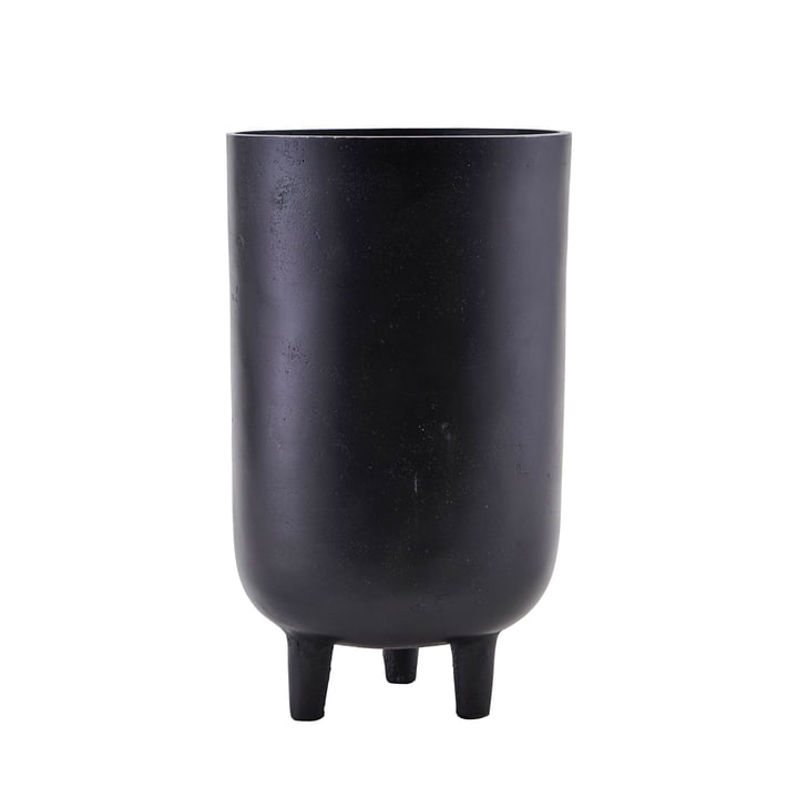 Pot de fleurs Jang, Ø 15 x H 26 cm, noir par House Doctor
