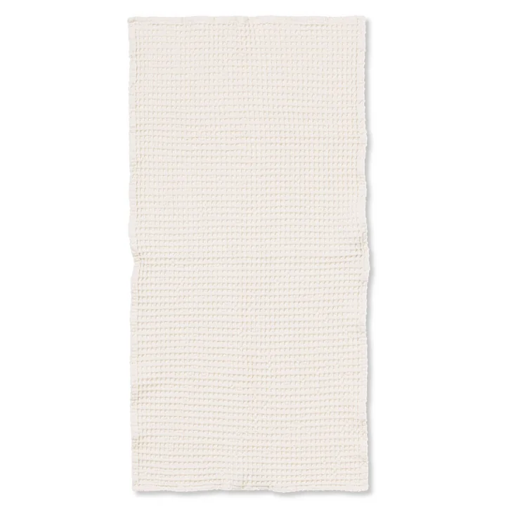Organic Drap de bain 140 x 70 cm de Ferm Living en blanc