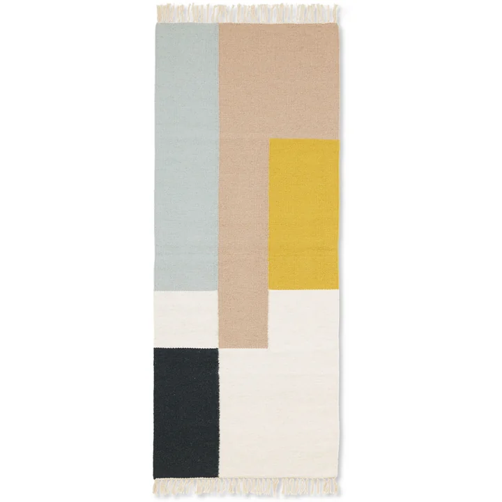 Kelim Tapis carrés en 70 x 180 cm de Ferm Living