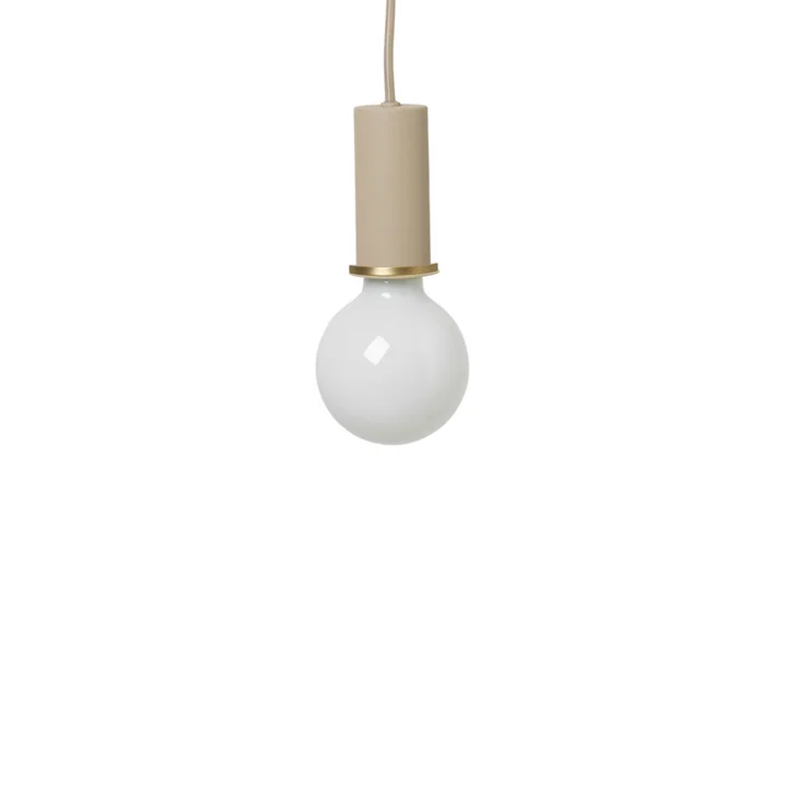 Pendentif de douille Low from Ferm Living in beige