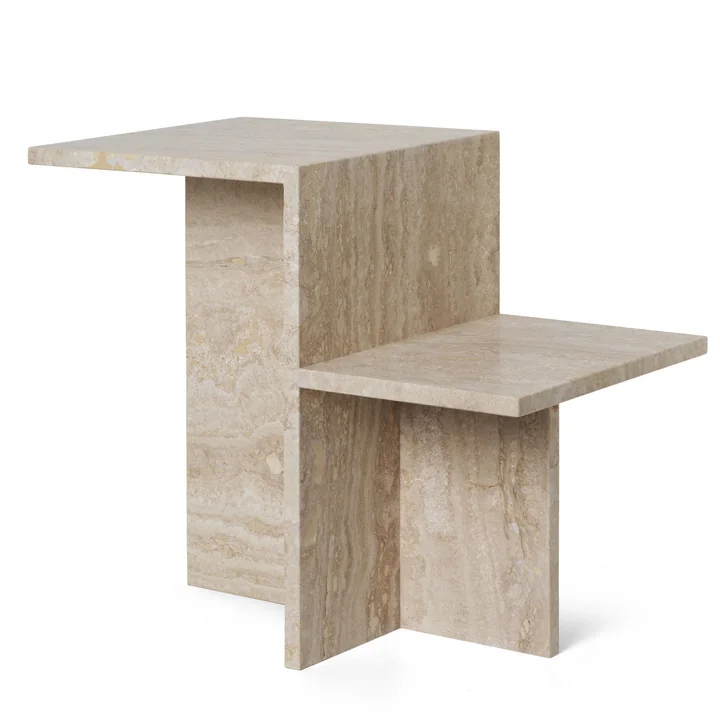 Distinct Table d'appoint, travertine de Ferm Living