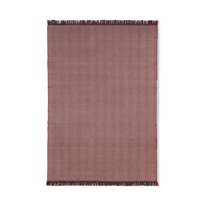 Couverture à chevrons 120 x 180 cm du ferment Vivre dans l'aubergine