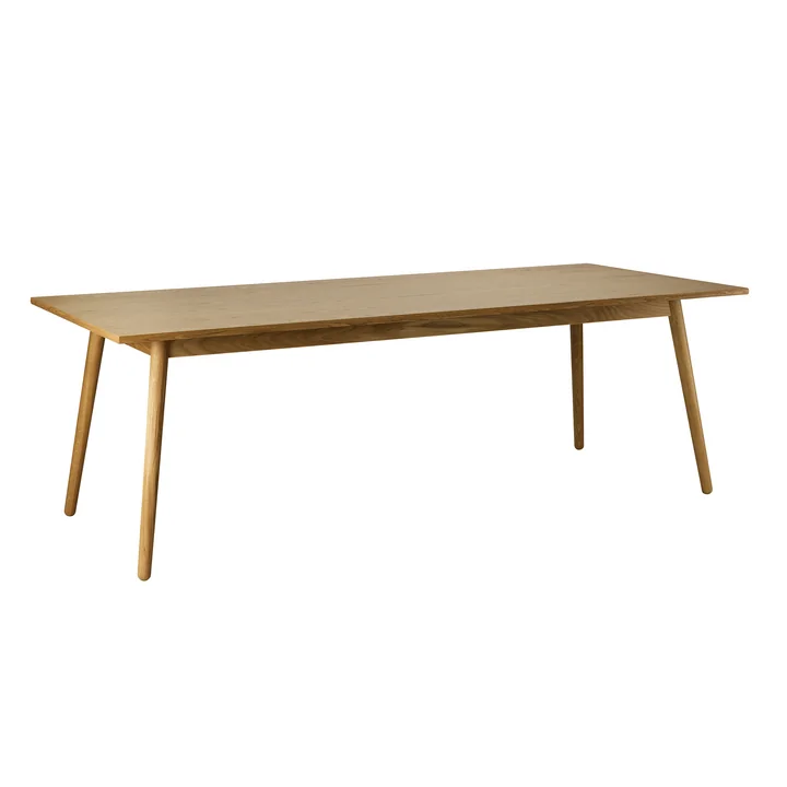 C35C Table de salle à manger, 95 x 220 cm, chêne laqué mat de FDB Møbler