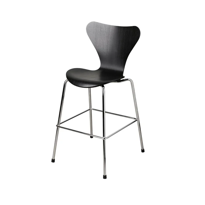 Série 7 Junior chaise de Fritz Hansen en chrome / noir