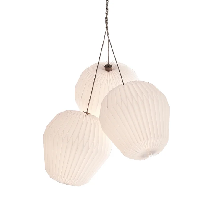 Lampe à suspension "Le Bouquet" L de Le Klint en blanc (lot de 3)
