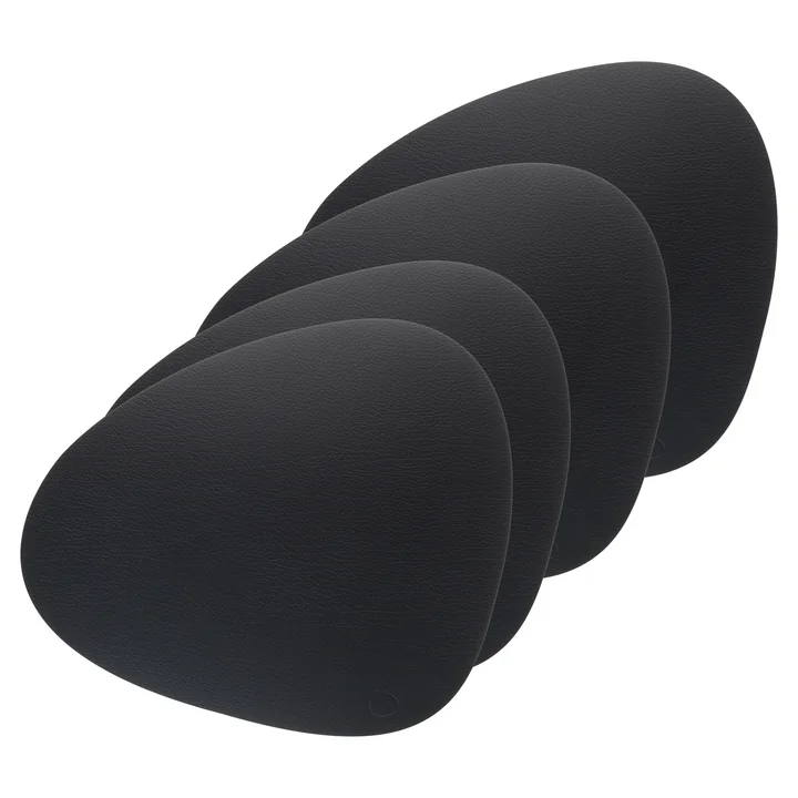 Placez le tapis Curve L de Lind DNA dans le Bull black (jeu de 4)