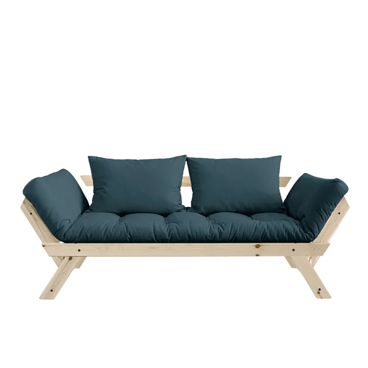Bebop Canapé de Karup Design en pin naturel / bleu pétrole