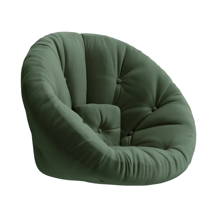 Nido Fauteuil pliable de Karup Design en vert olive