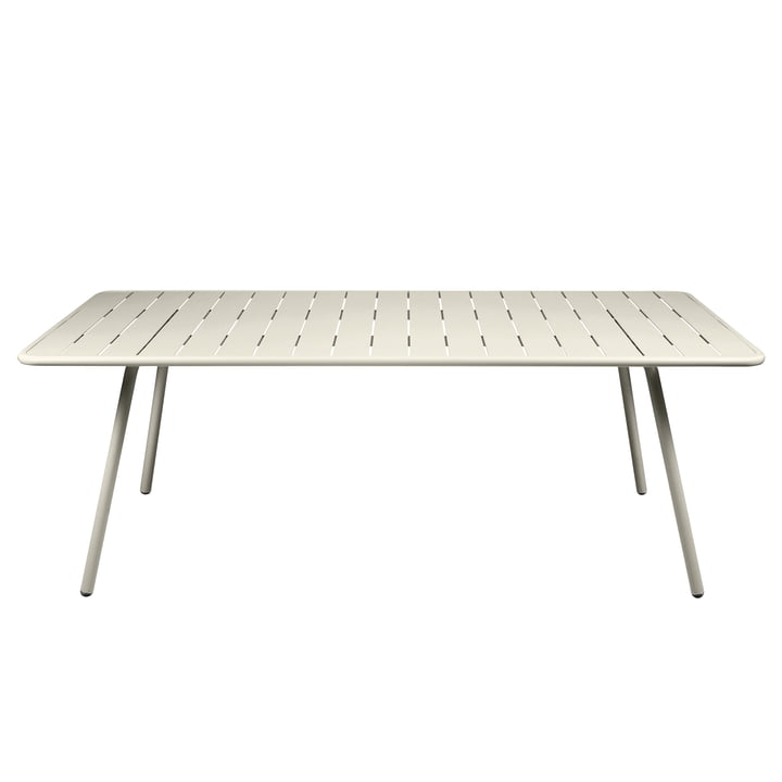 Luxembourg Table, rectangulaire, 100 x 207 cm, gris argile de Fermob