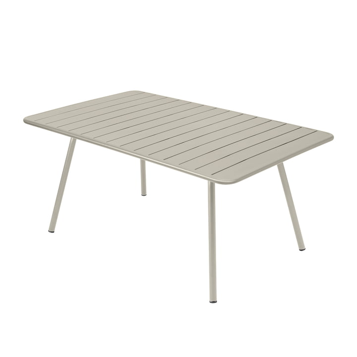 Luxembourg Table, rectangulaire, 165 x 100 cm, gris argile par Fermob