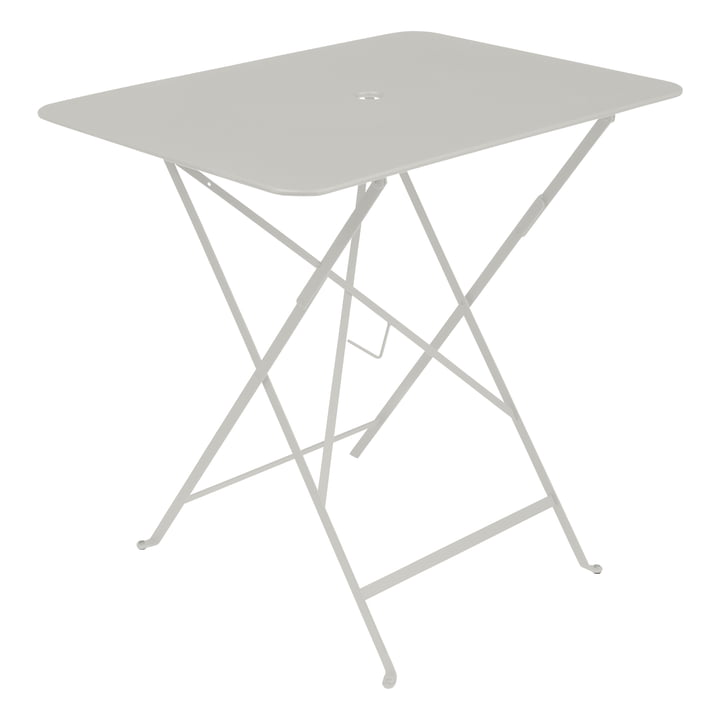 Bistro Table pliante 77 x 57 cm de Fermob dans la couleur gris argile