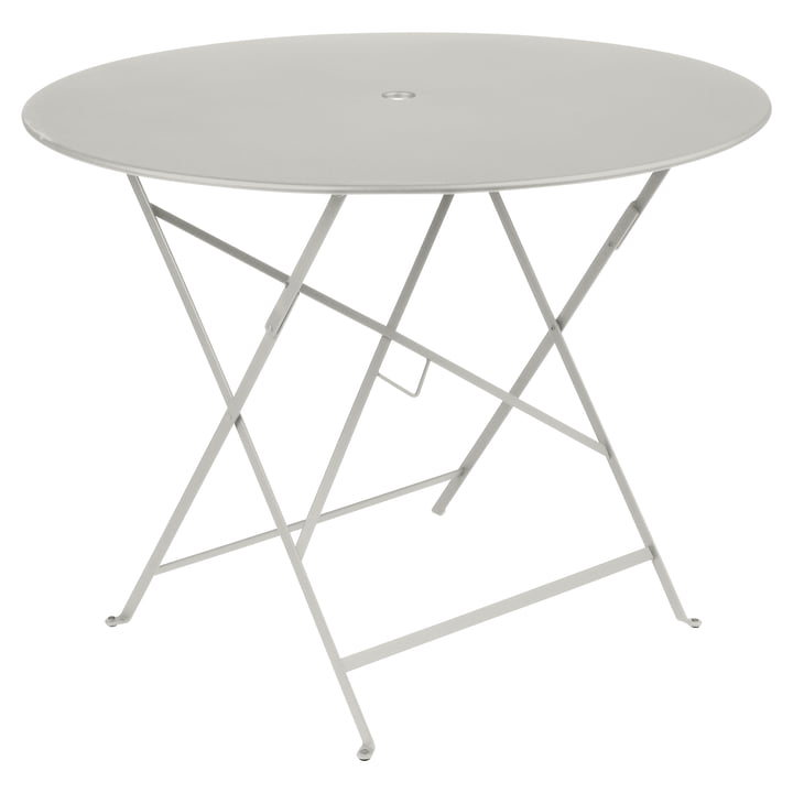 Bistro Table pliante, ronde, Ø 96 cm, gris argile de Fermob