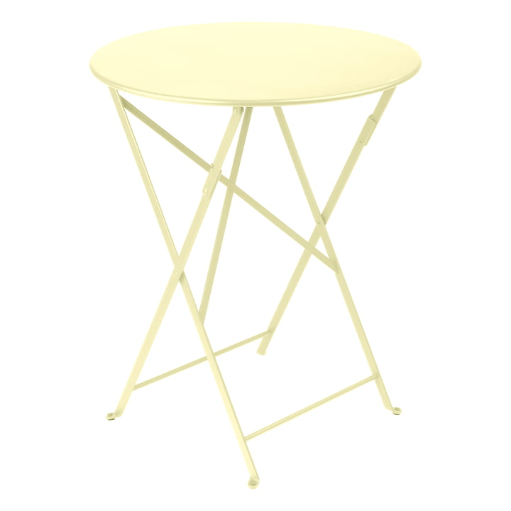 Bistro Table pliante Ø 60 cm, sorbet citron de Fermob