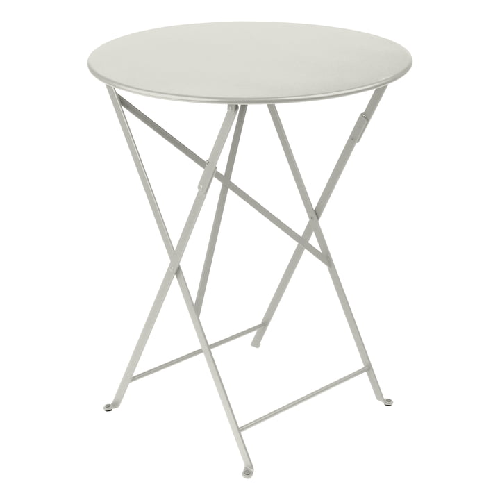 Bistro Table pliante Ø 60 cm, gris argile de Fermob