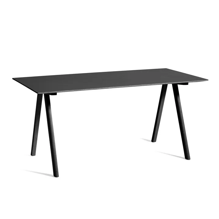 Copenhague CPH10 Table, 160 x 80 cm, chêne teinté noir / noir de HAY