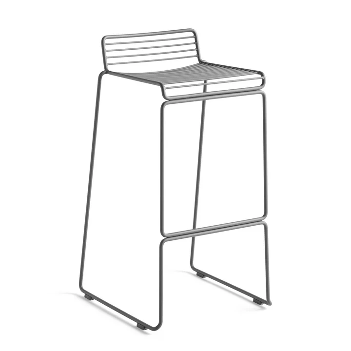 Hee Tabouret de bar high, asphalt grey de HAY