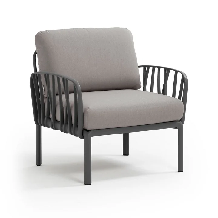 Komodo Poltrona Fauteuil, anthracite / gris de Nardi
