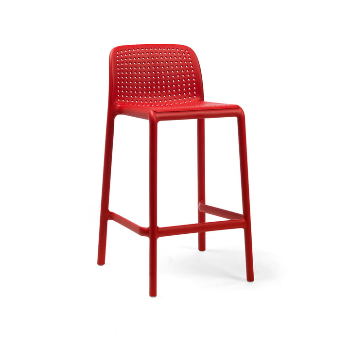 Lido Mini chaise de bar, rouge par Nardi
