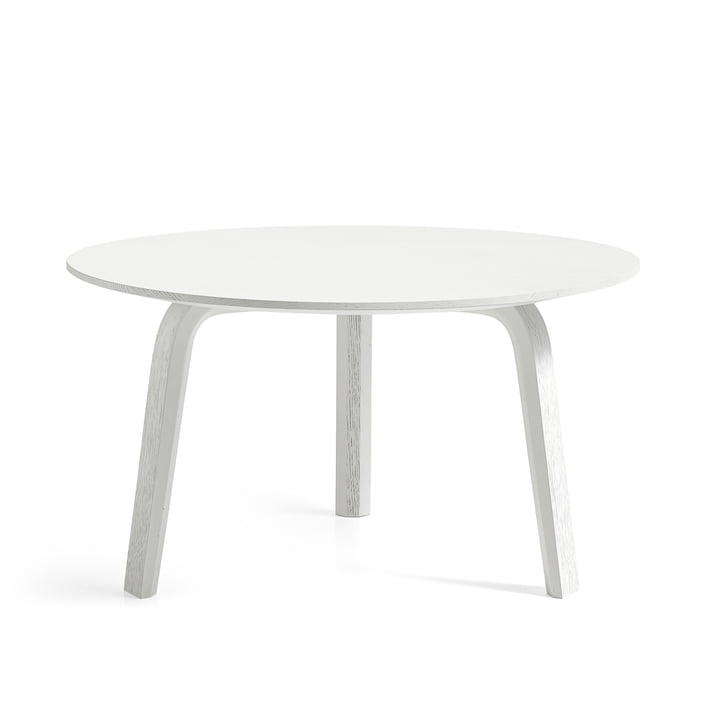 Bella Table basse Ø 60 cm / H 32 cm de Hay en chêne blanc teinté