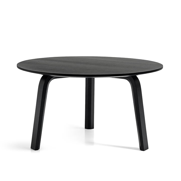 Bella Table basse Ø 60 cm / H 32 cm de Hay en chêne teinté noir