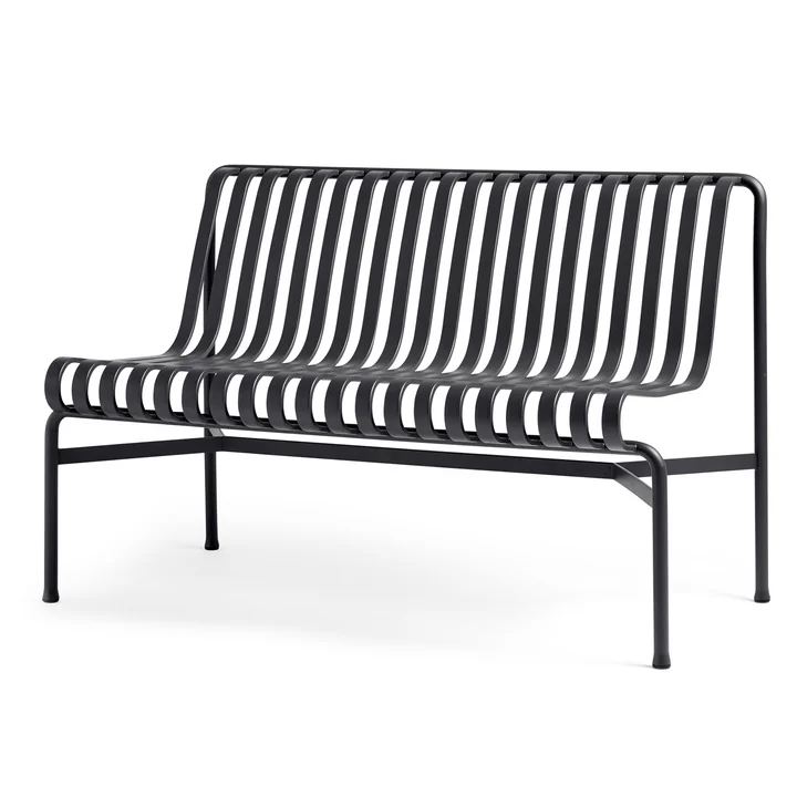 Palissade Dining Bench sans accoudoirs de HAY en anthracite