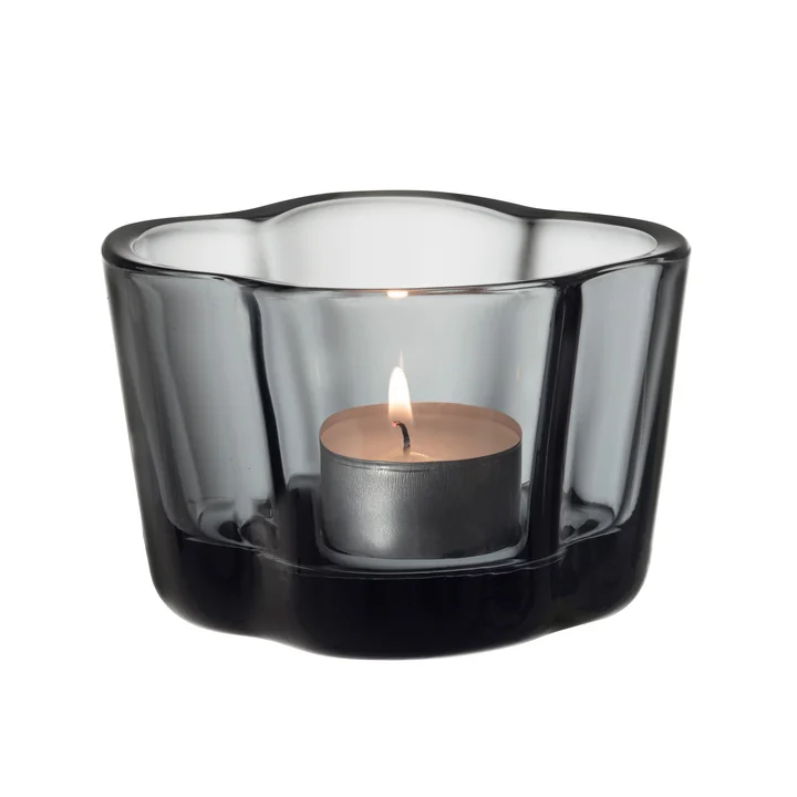 Aalto Porte-bougie à réchaud 60 mm de Iittala en gris