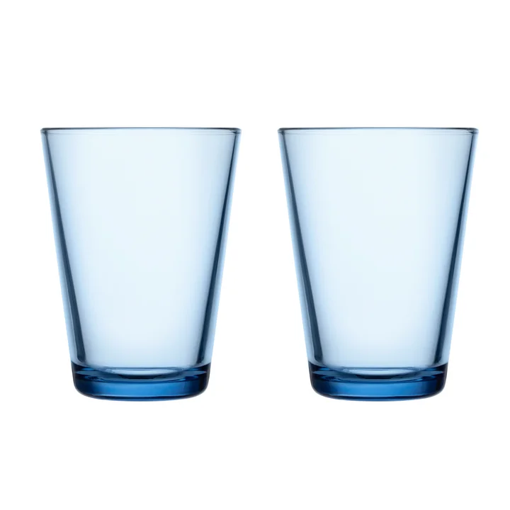 Kartio Verre à boire 40 cl de Iittala en aqua (set de 2)