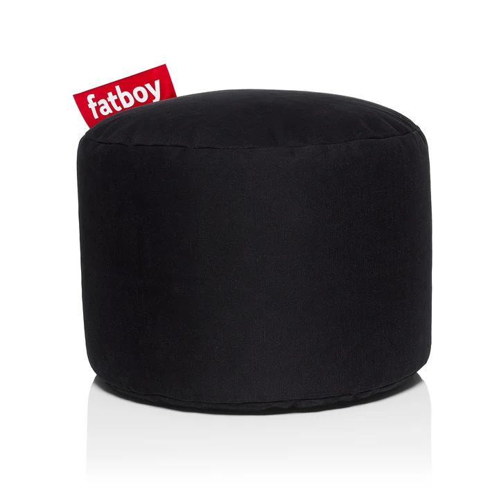 Point Stonewashed tabouret de Fatboy en noir