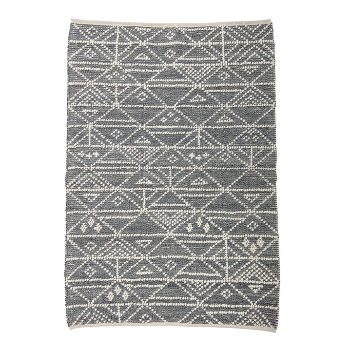 Tapis en laine aux dimensions 180 x 120 cm de Bloomingville en gris