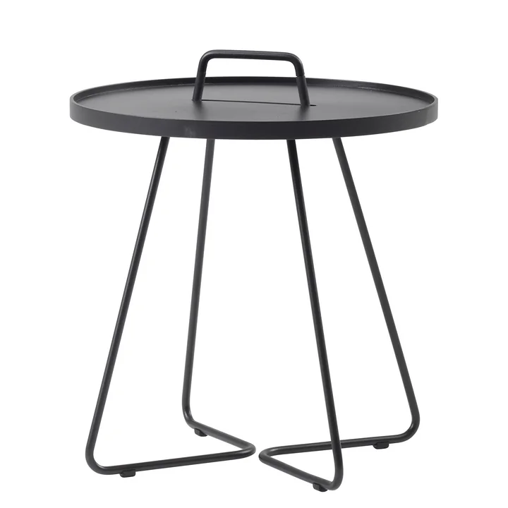 On-the-move Table d'appoint de Caneline en Ø 52 x H 60 cm / noir