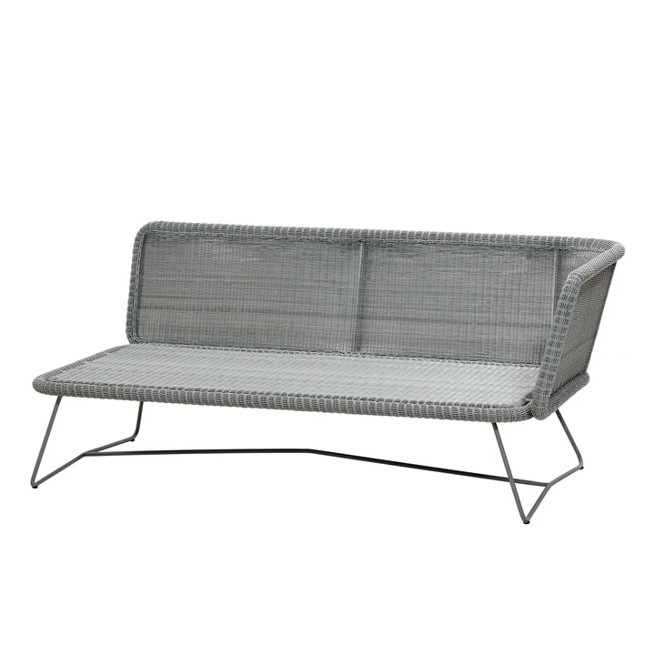 Horizon Canapé modulaire 2 places gauche, gris clair de Cane-line