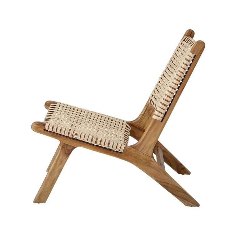 Keila Lounge Chair by Bloomingville en teck / rotin