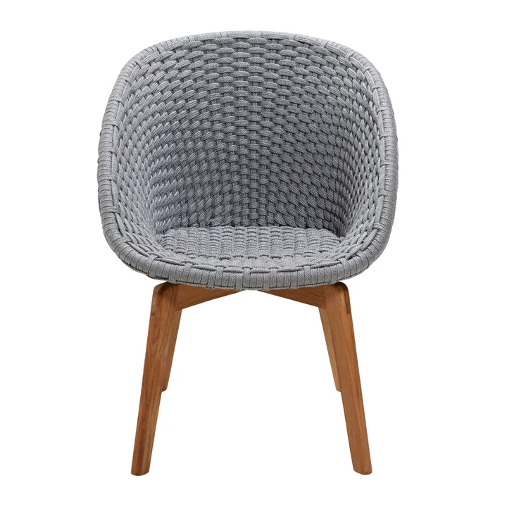 Peacock Fauteuil, teck / gris clair de Cane-line