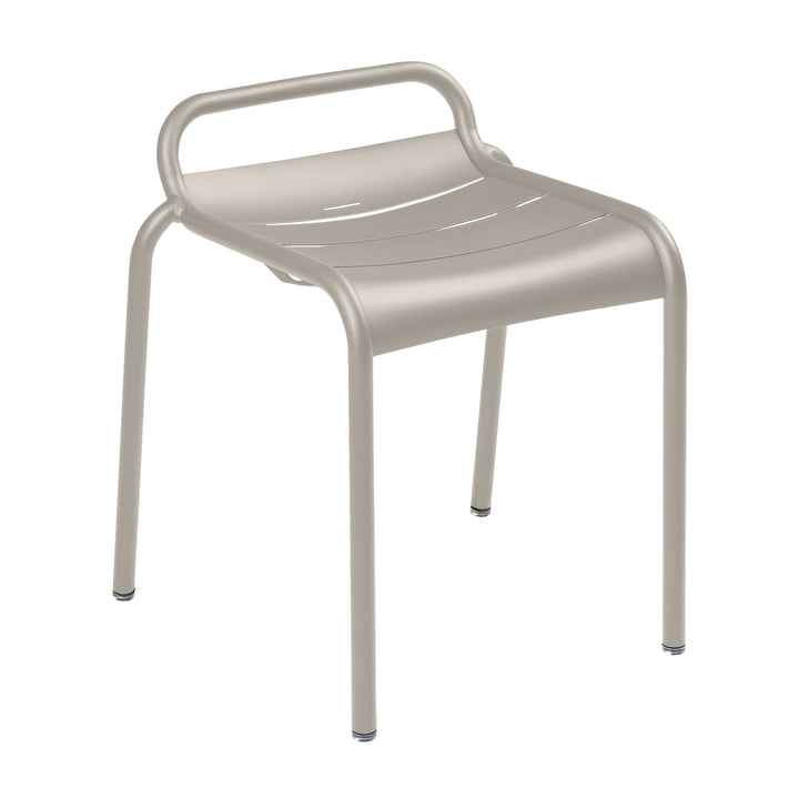 Tabouret Luxembourg, gris argile par Fermob