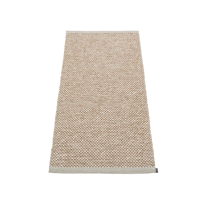 Tapis Effi 60 x 125 cm Pappelina en gris chaud / marron / vanille