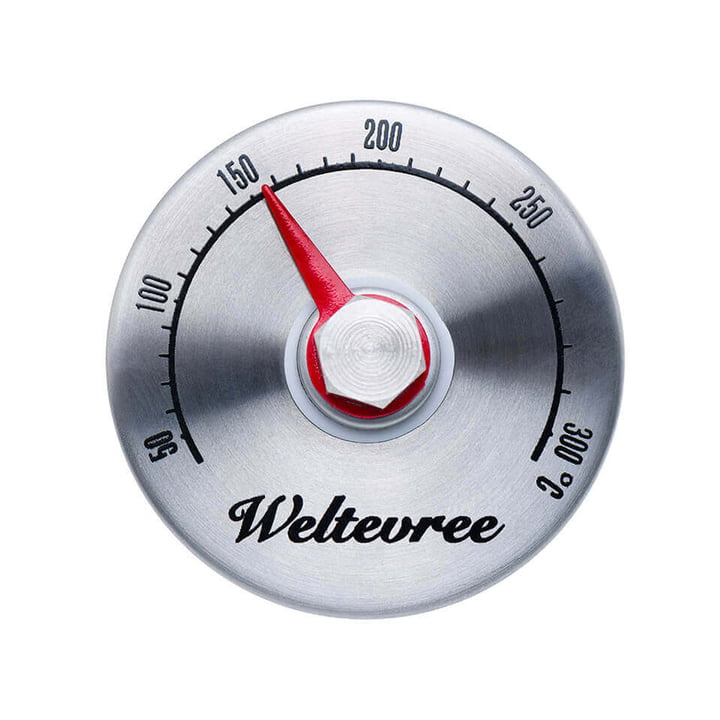 Thermomètre pour fours extérieurs en acier de Weltevree