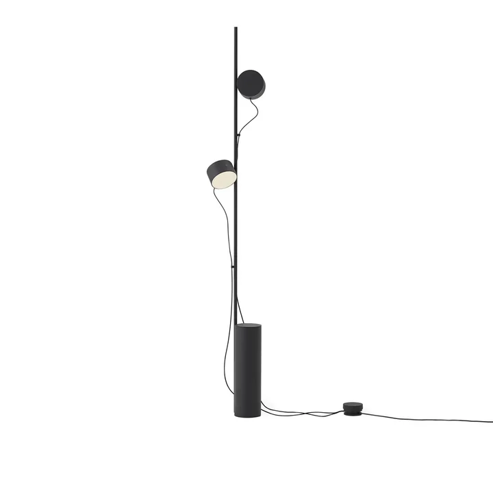 Post LED lampadaire de Muuto en noir