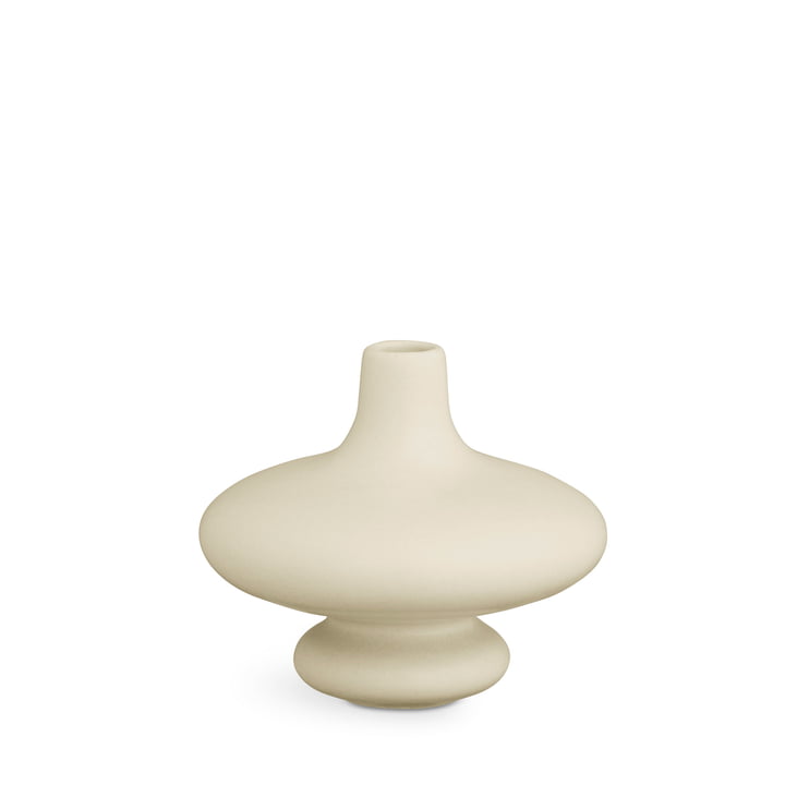 vase contour H 14 cm de Kähler Design en blanc