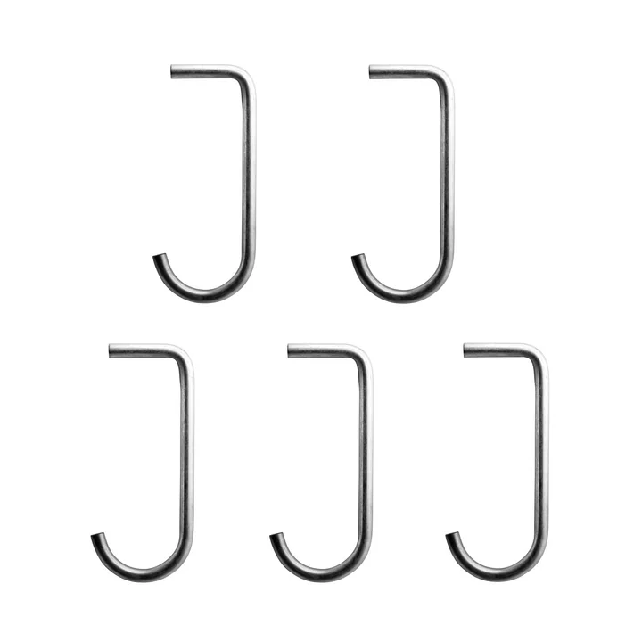 Crochet pour fond métallique de String en acier inoxydable (set de 5)