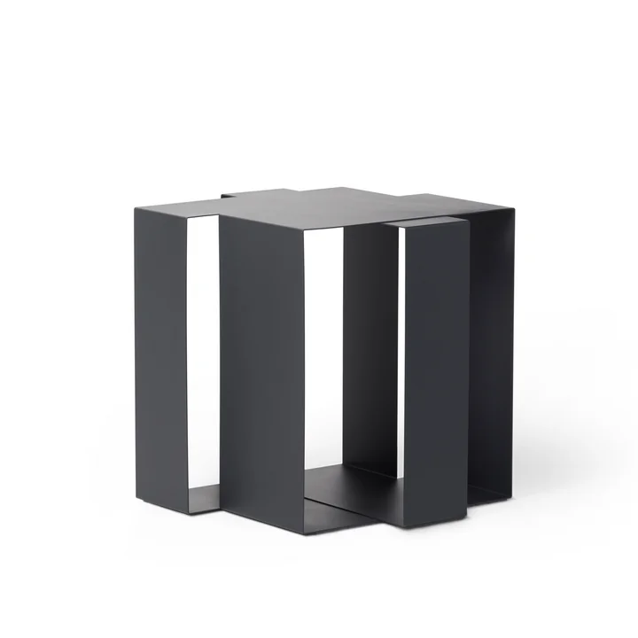 Shifted Square Table d'appoint Frederik Roijé en gris foncé