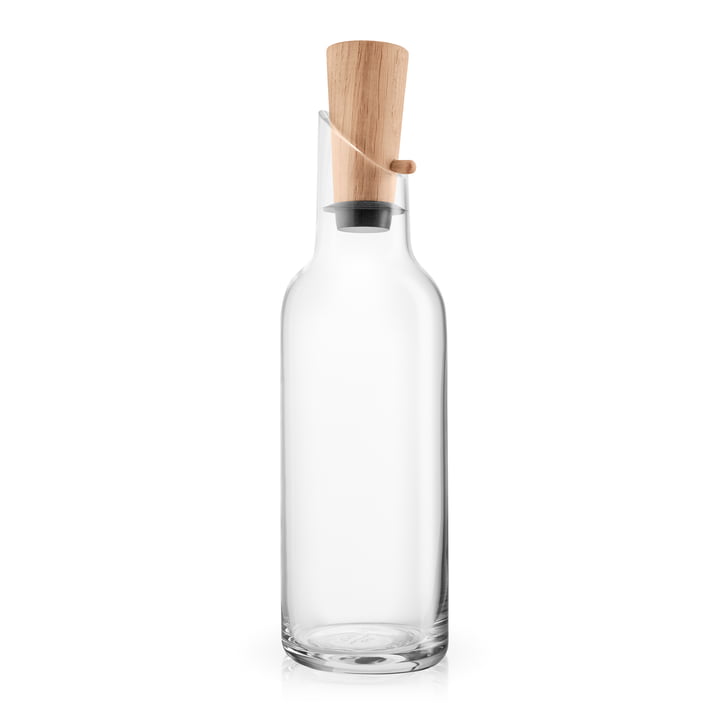 Carafe Eva Solo en verre avec bouchon en bois 1 l en chêne / transparent