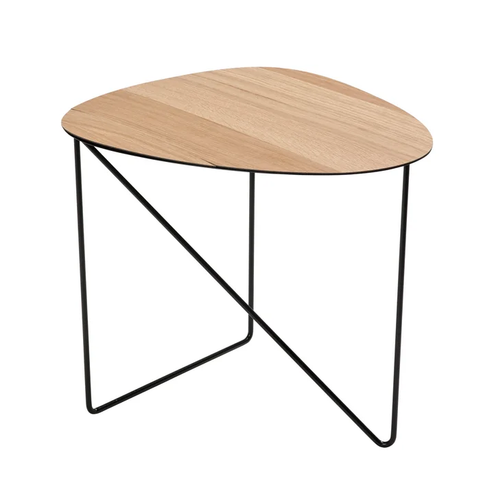 Curve Table d'appoint L, chêne / noir de Lind DNA