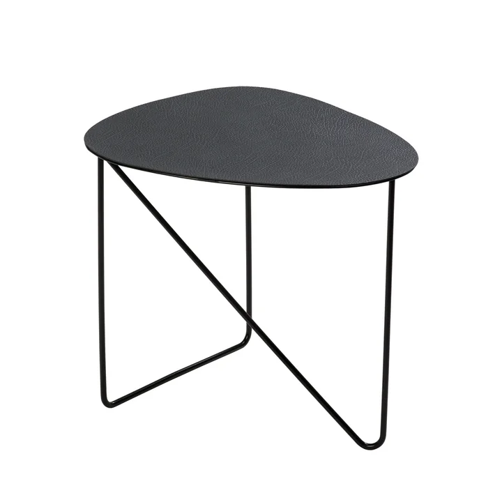 Curve Table d'appoint M, Hippo noir anthracite / noir par Lind DNA
